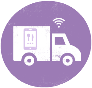 Food delivery icon