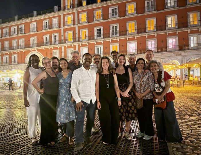 ETC Group board and staff group photo, Plaza Mayor, Madrid